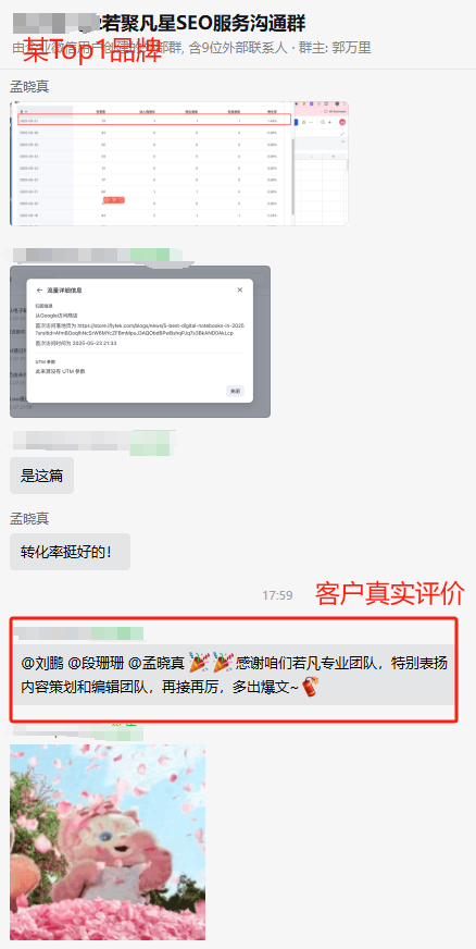 科大讯飞SEO服务好评截图